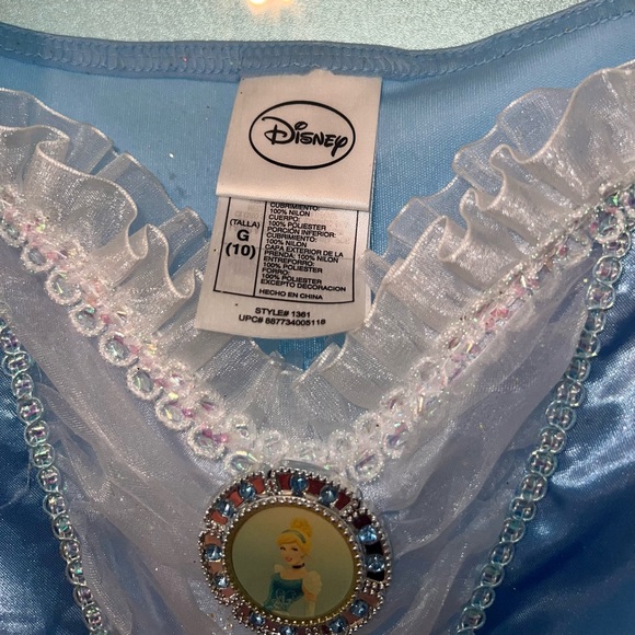 DISNEY GIRLS CINDERELLA PRINCESS DRESS 👑💙✨ - Picture 3 of 3